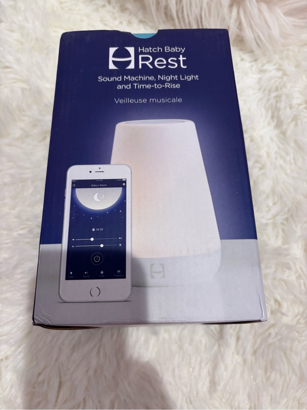 Hatch Baby Rest Night Light & Sound Machine - Blue and White